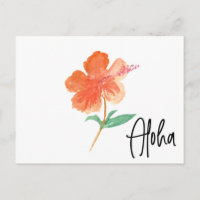 Aquarelle Main Hawaï Floral Hibiscus Mobile