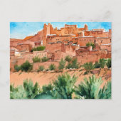 Carte Postale Aquarelle Maroc (Devant)