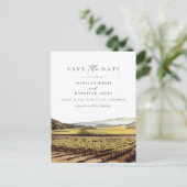 Carte Postale Aquarelle Napa Valley Sonoma California Vinyeard (Debout devant)