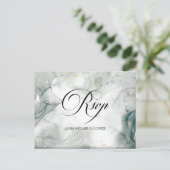 Carte Postale Aquarelle noire et blanche Abstraite RSVP (Debout devant)