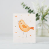 Carte Postale Aquarelle Oiseau (Debout devant)
