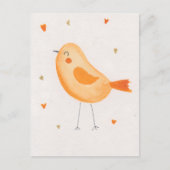 Carte Postale Aquarelle Oiseau (Devant)