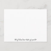 Carte postale Aquarelle Orchidées Jaunes (Dos)