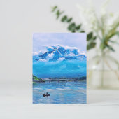 Carte Postale Aquarelle paisible Design d'art japonais (Debout devant)