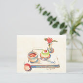 Carte Postale Aquarelle Paris Macaron (Debout devant)