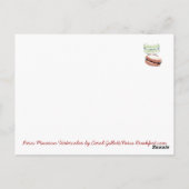 Carte Postale Aquarelle Paris Macaron (Dos)