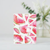 Carte Postale Aquarelle pastèque 1 (Debout devant)