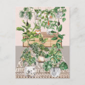 Carte Postale Aquarelle Plantes tropicales (Devant)