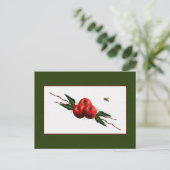 Carte Postale Aquarelle Pommes Rouges (Debout devant)