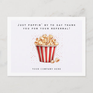 Carte Postale Aquarelle Popcorn Merci de référence Réalité