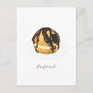 Carte Postale Aquarelle profiterole