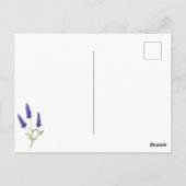 Carte Postale Aquarelle Provence Lavande Écriture Encourageante (Dos)