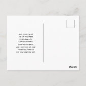 Carte Postale Aquarelle rose moderne Bouquet de fleurs Merci (Dos)