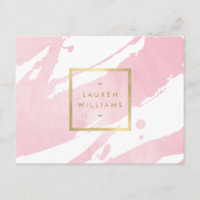 Aquarelle rose pastel Abstraite