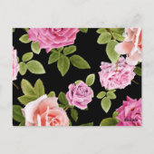 Carte Postale Aquarelle Roses 20 (Dos)