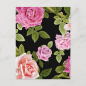 Carte Postale Aquarelle Roses 20 (Devant)