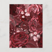 Carte Postale Aquarelle Roses 35 (Devant)