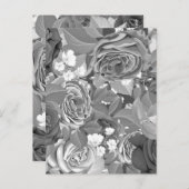 Carte Postale Aquarelle Roses 39 (Devant / Derrière)