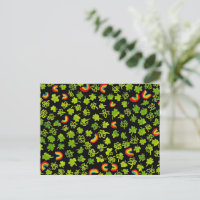 Aquarelle Shamrock & Rainbows Irish St Patty's
