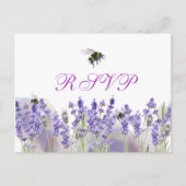 Carte Postale Aquarelle Simple Elegant Boho Wedding RSVP (Devant)