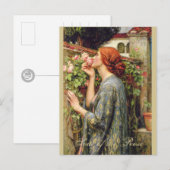 Carte Postale Aquarelle Soul du Rose CC0737 Pré-Raphaelite (Devant / Derrière)