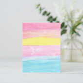 Carte Postale Aquarelle Sunset Horizon Abstraite (Debout devant)