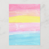Carte Postale Aquarelle Sunset Horizon Abstraite (Devant)