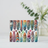 Carte Postale Aquarelle Surboards (Debout devant)