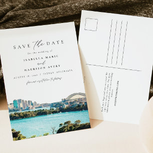 Carte Postale Aquarelle Sydney Australie Destination