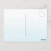 Carte Postale Aquarelle tropicale florale Aloha (Dos)