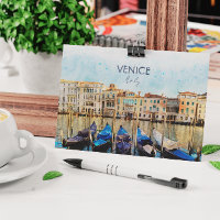 Aquarelle VENEZIA VENICE - Italie souvenir de voya