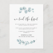 Carte Postale Aquarelle verte Nous avons attaché le noeud faire- (Devant)