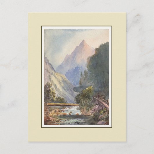 Carte Postale Aquarelle victorienne (Devant)