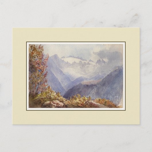 Carte Postale Aquarelle victorienne (Devant)