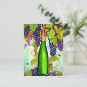 Carte Postale Aquarelle Vin Art (Debout devant)