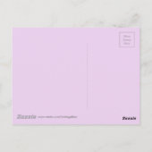 Carte Postale Aquarelle violet Iris Floral Noir Blancs (Dos)