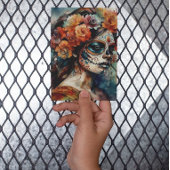 Carte Postale Aquarelle vive Dia de los Muertos Catrina