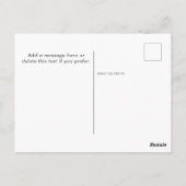 Carte Postale Aquarelle Whimsical Angel Voices Script Nativité (Dos)