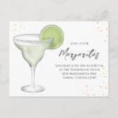 Carte Postale Aquarelle Whimsical Margarita QR Code Facebook (Devant)