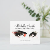 Carte Postale Aquarelle yeux de foudre extension maquillage marq (Debout devant)