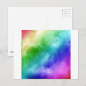 Carte Postale Aquarelles Rainbow (Devant / Derrière)