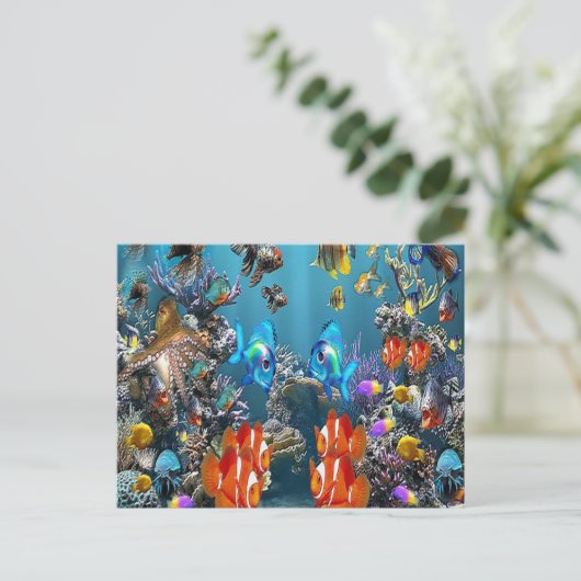 Carte Postale Aquarium (Debout devant)
