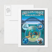 Carte Postale Aquarium de la côte de l'Oregon (Devant / Derrière)