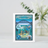 Carte Postale Aquarium de la côte de l'Oregon (Debout devant)