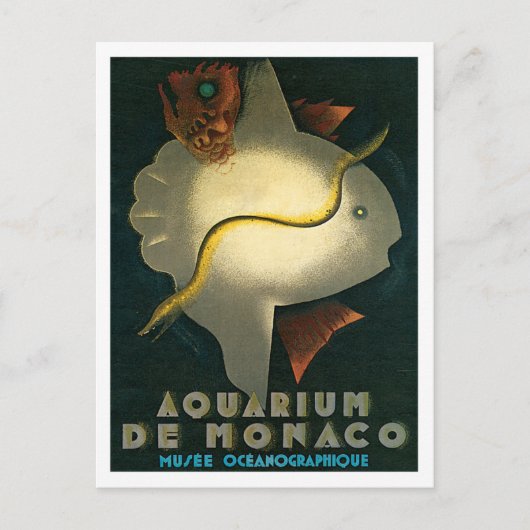 Carte Postale Aquarium De Monaco Musée Oceanographique Art (Devant)
