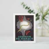 Carte Postale Aquarium de Monaco Poster vintage 1926 (Debout devant)