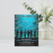 Carte Postale Aquarium Deep Sea Discovery Birthday Party (Debout devant)