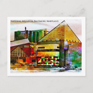 Carte Postale Aquarium national de Baltimore — Stained Glass Pop