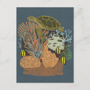 Carte Postale Aquarium Vintage