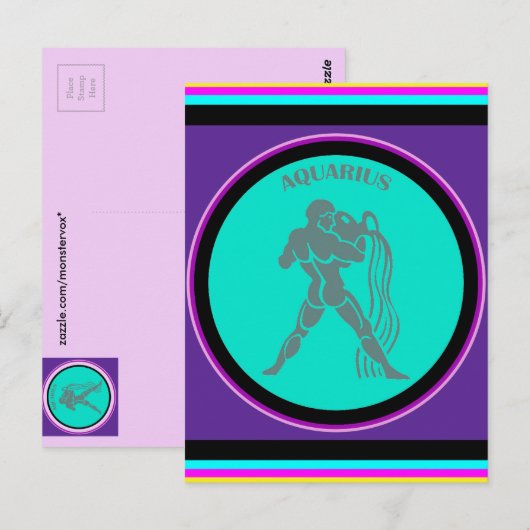 Carte postale Aquarius (Devant / Derrière)